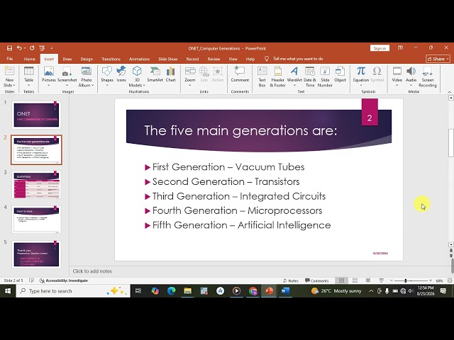 Generations of Computers Explained | 1st to 5th Generation | Computer Applications – Week 2