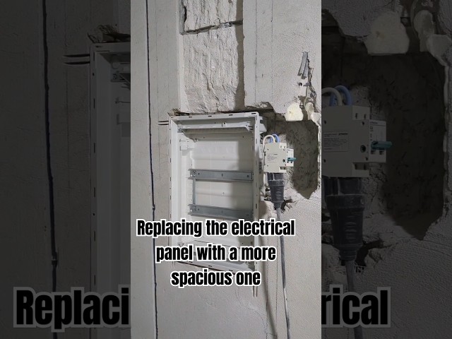 Replacing the electrical panel with a more spacious one