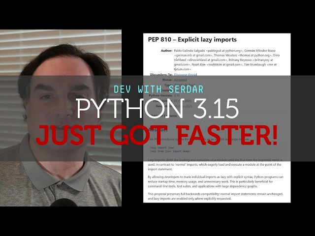 How to boost app performance with Python 3.15's lazy import