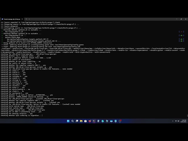 Gentoo on Hyper-V + BTRFS Full Install Live - Start to Finish