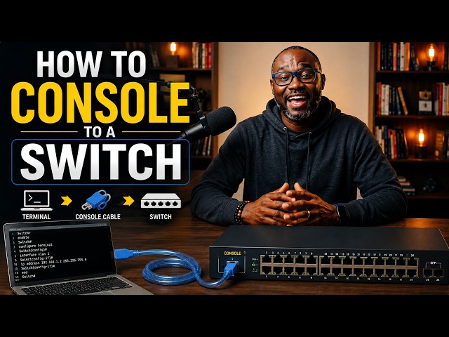How to Console to a Switch Using PuTTY 1080p caption 1