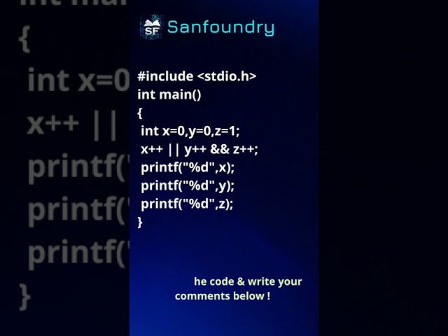 C Language Problem 20 | Sanfoundry | #Shorts