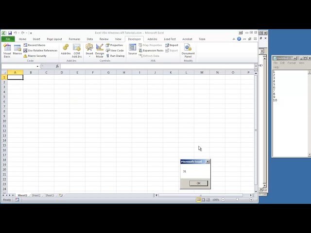 08 VBA Excel Windows API   V1 07   How to Capture Window Text of Another Application