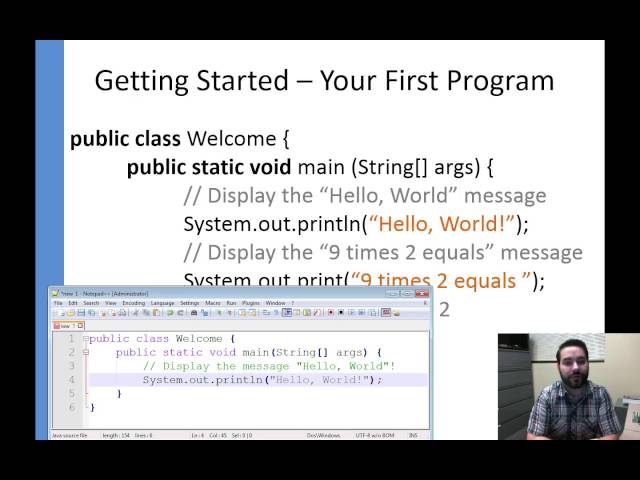Basic Machine Architecture and Coding Your First Program