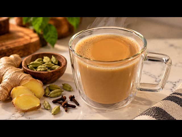 Ginger Cardamom Tea | Creamy, Spiced & Perfect for Cold Days