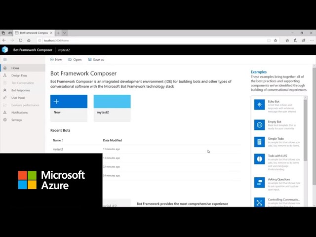 How to use the Bot Framework Composer tool | Azure Tips and Tricks