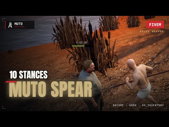 Muto Spear — 10 Stances, Stance Wheel & Throwable Spear | FiveM