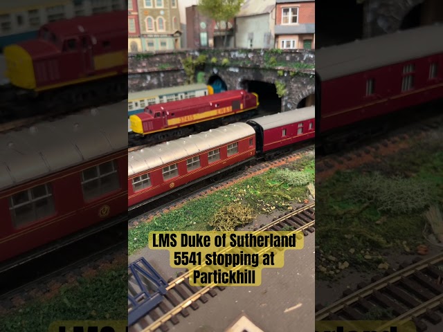 LMS Duke of Sutherland at Partickhill #modelrailways #hornby #00scale