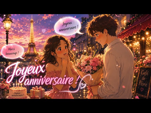 Celebrating Birthday in Paris 🇫🇷 A1-A2 French Dialogues 