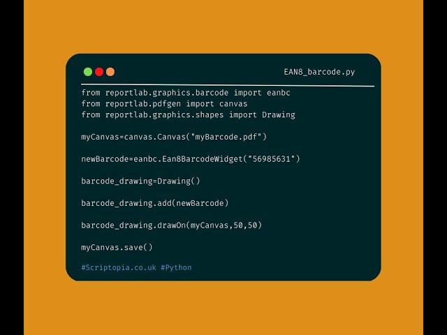 Python ReportLab - Generate an EAN-8 barcode