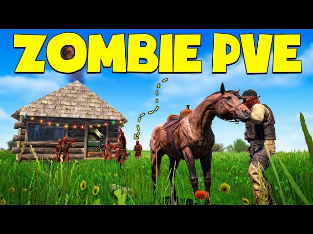 Playing Rust on The Most Peaceful  Zombie Server! PvE RUST