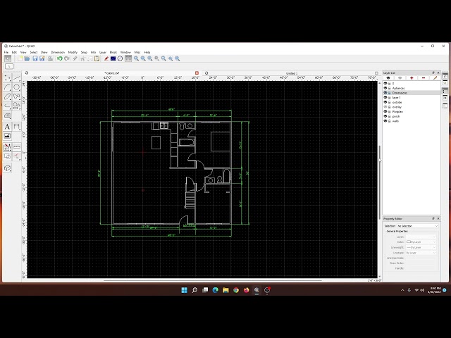 Qcad architecture software tutorial