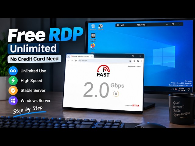 Free GitHub RDP Cloud PC For Unlimited Days | 16GB RAM and 200GB+ Storage Cloud PC