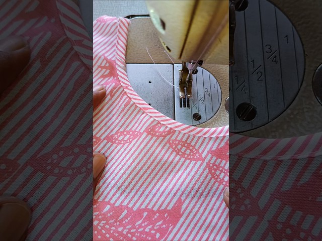 Neat and Easy Round Neck Sewing Tutorial for Beginners #sewing #sewingtips #sewingtutorial