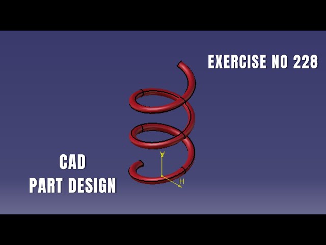 CAD Design Exercise 228 | Catia v5 tutorial exercise I Part Design | CATIA Design | Solidworks