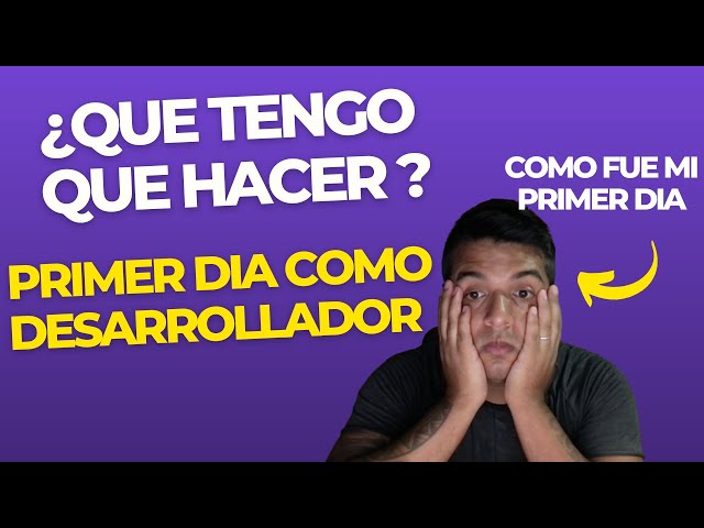 🔴MI PRIMER DIA 😱 como DESARROLLADOR WEB 🤑🔴
