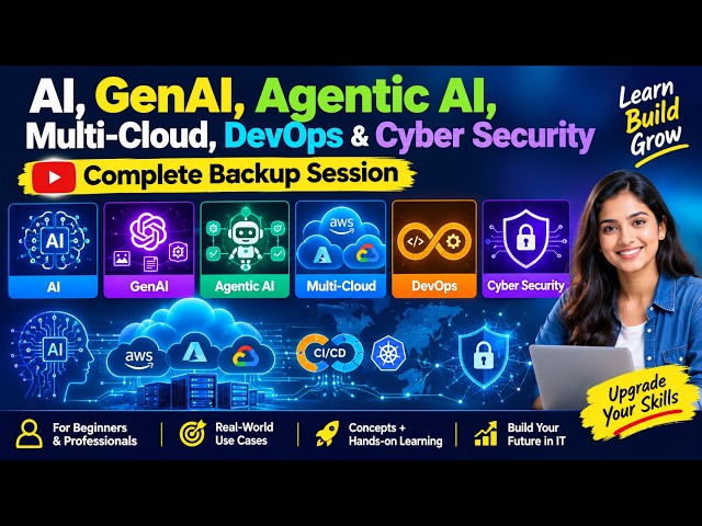 AI, GenAI, Agentic AI, Multi-Cloud, DevOps & Cyber Security | Complete Backup Session