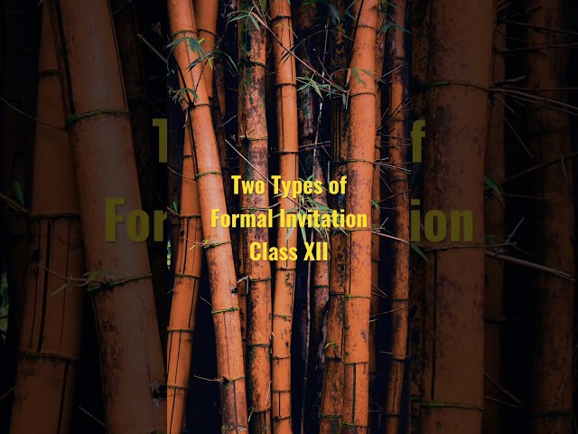 Two types of formal invitation class 12 | #shorts #youtubeshorts #sparklewithshorts