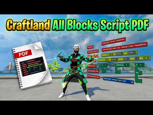 Free Fire Craftland All Blocks Script PDF | Full Tutorial 2026 🔥