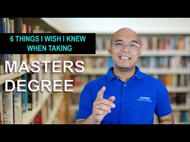 6 Things I wish I knew when taking Masters Degree | Filipino version