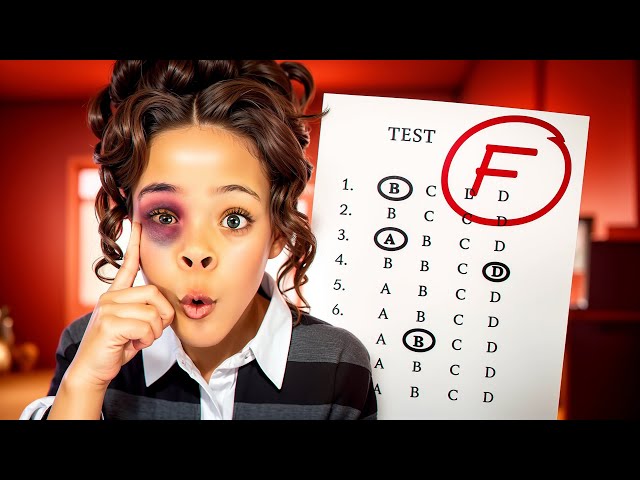 Nova got a “F” and a BLACK EYE