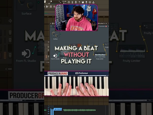 I Made a Beat WITHOUT HITTING PLAY! 🔥 #flstudio #beatmaker #musicproducer