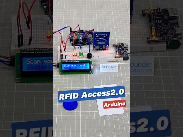 Make Your Own RFID Entry System in Minutes! 🔧💳 #arduino #ultrasound #arduinoproject