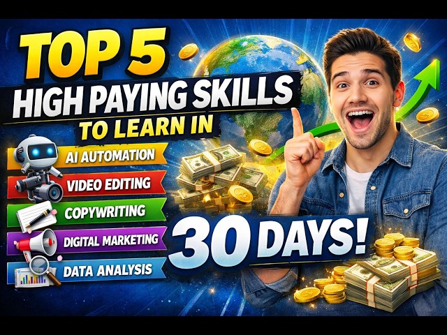 Top 5 High Paying Skills You Can Learn in 30 Days