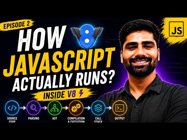 What REALLY Happens When JavaScript Runs? 🤯 | V8, AST, JIT & Call Stack