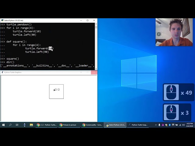 Defining Functions | Python Turtle [3/6]