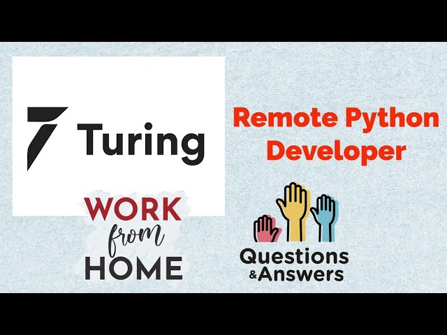 Turing Exam Answers 🥰🥳 | Remote Python Developer | Coding | Python | Work From Home