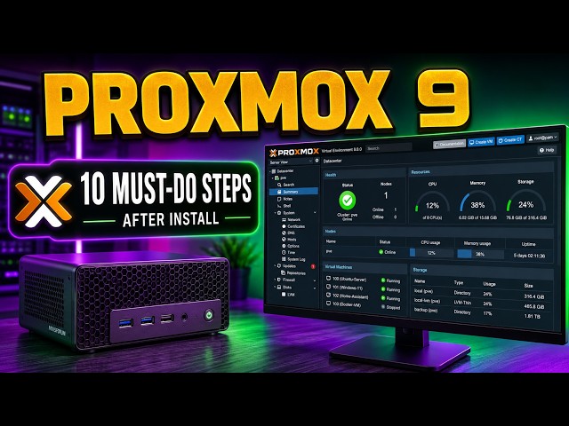 10 Things You Should Do After Installing Proxmox