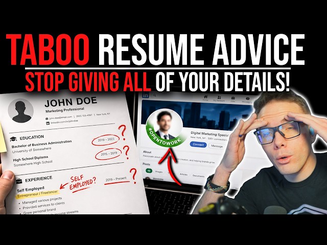 TABOO RESUME ADVICE: STOP GIVING AWAY ALL THE DETAILS!
