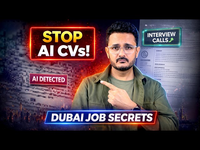 Stop Using AI to Write Your CV! (Harsh Truths for Dubai Jobs)
