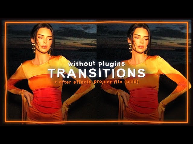 transitions without plugins - after effects tutorial | klqvsluv