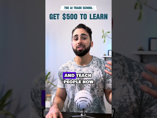 Learn AI skills and get hired for a $500 reward.