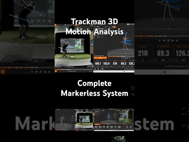 Trackman Golf 3D Markerless Motion Analysis #golftech #golf #trackmangolf #golfsimulator