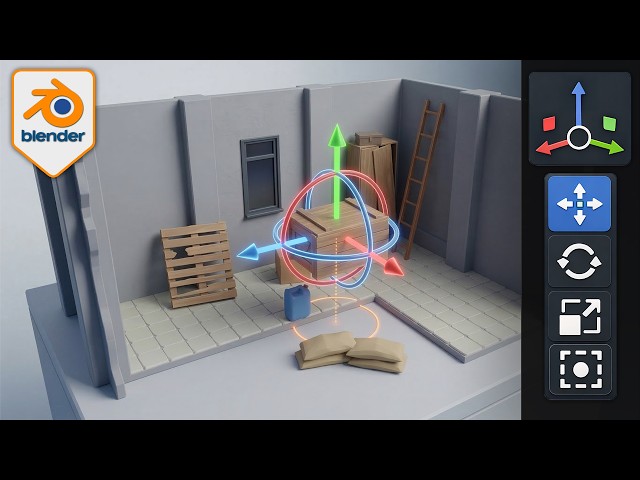 Blender Essentials: Transform and Gizmo Basics