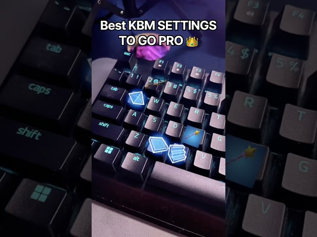 These are the BEST KBM SETTINGS TO GO PRO IN FORTNITE…👑 #fortnite #settings #fyp #proplayer #viral