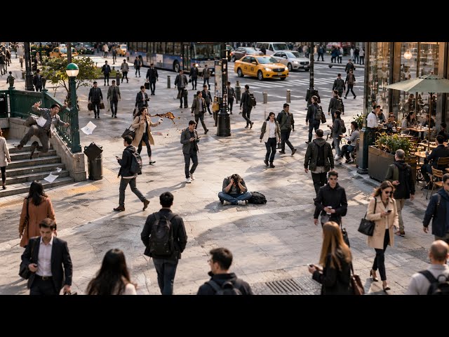 A Man Is Left Alone After the Entire World Freezes, Even the Water