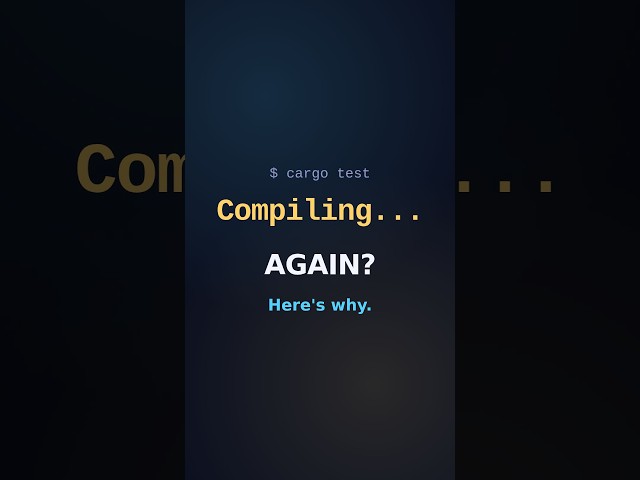 Why Cargo Compiles Before Every Command #shorts
