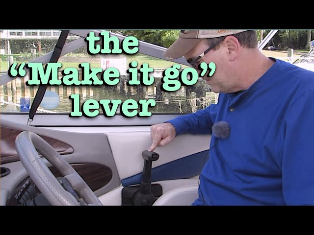 Boat throttle controls - how they work. Using a boat shifter