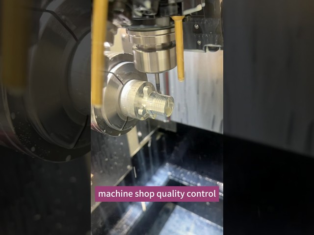 LIHAO CNC 90 degree turret lathe machine shop quality control #cnc #cncmill #lathe #machining