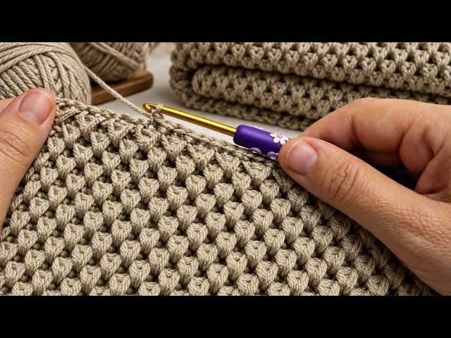 FANTASTIC!🧶💛Very Simple and Beautiful Crochet pattern/ Crochet baby blanket