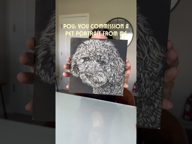 I missed making art 🖼️ #art #artist #petportrait #customart #dogportrait