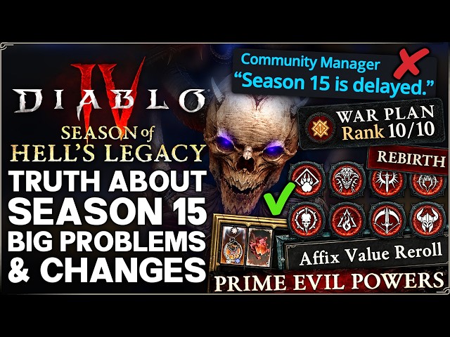 Diablo 4 - After 100 Hours Season 15 is NOT What I Thought... - BIG Changes to Come!