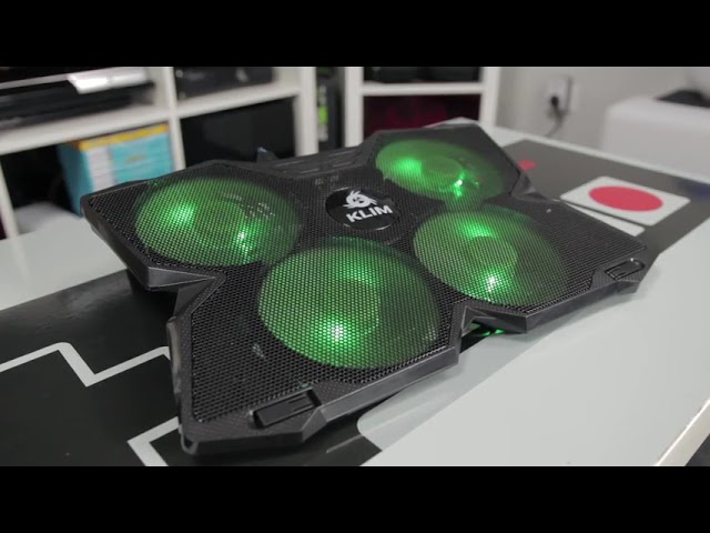 KLIM Wind Laptop Cooling Pad - The Most Powerful Slim PC Fan Cooler for Computer
