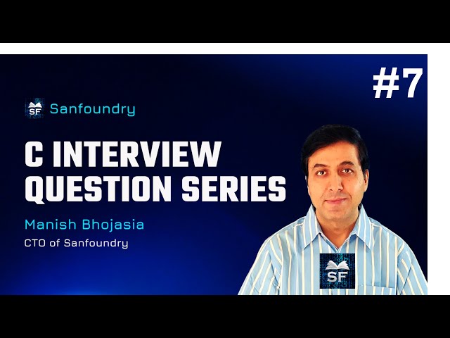 C Interview Question 7 | Sanfoundry