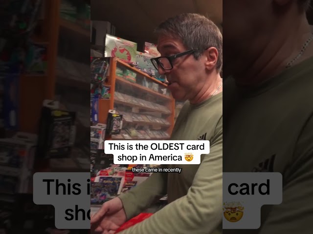 SO much history in this one card shop 😳 #topps