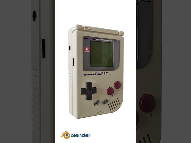 Realistic GAMEBOY in Blender 3D